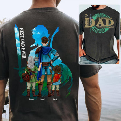 Personalized The Legend of Dad Children Of The Wild - Best Dad Ever Shirt Father's Day 2025