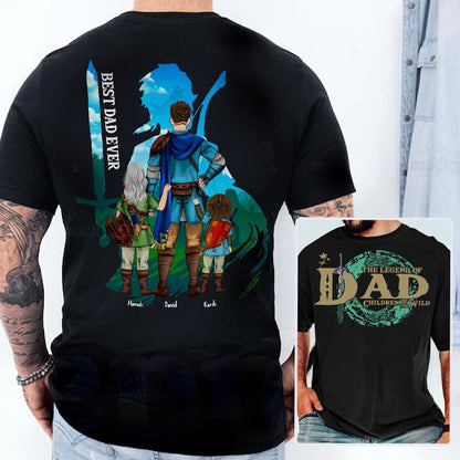 Personalized The Legend of Dad Children Of The Wild - Best Dad Ever Shirt Father's Day 2025