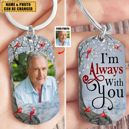 Custom Photo I'll Carry You Personalized Keychain - Memorial Gift For Family