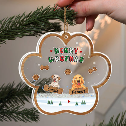 Woofmas Winter - Personalized Custom Acrylic Ornament