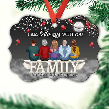 Always With You Family Sitting Memorial Personalized Christmas Ornament