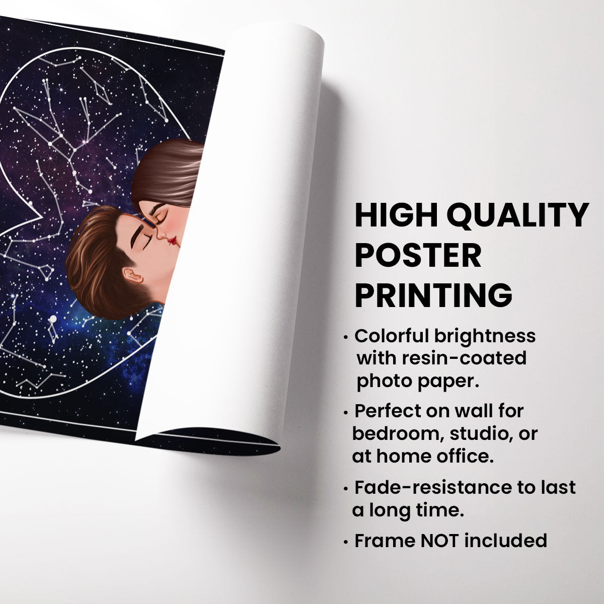 May Our Love Be as Eternal as the Stars Personalized Poster, Custom Star Map by Date & Location, Unique Heartfelt Anniversary, Birthday Gift for him, Gift for her