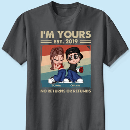 Y2K Couple Retro Frame Personalized Shirt, Gift For Him Gift For Her