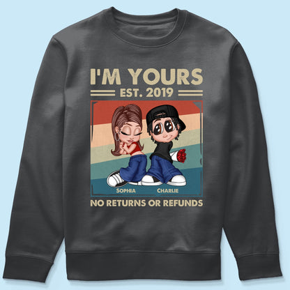 Y2K Couple Retro Frame Personalized Shirt, Gift For Him Gift For Her
