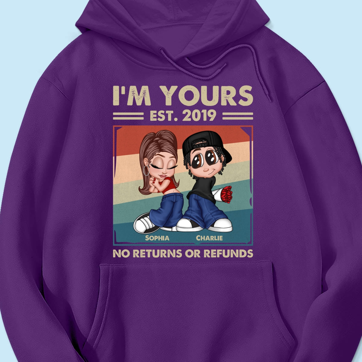 Y2K Couple Retro Frame Personalized Shirt, Gift For Him Gift For Her