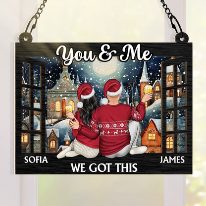 We Got This - Personalized Acrylic Window Suncatcher Ornament - Gift For Couple, Husband, Wife