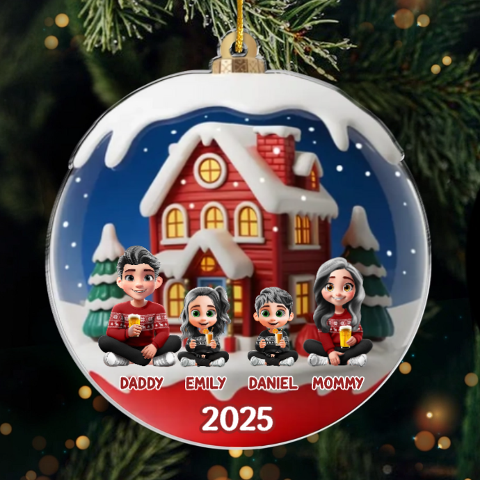 Custom Acrylic Ornament - Personalized Christmas Birthday Gifts For Family, Dog Cat Lovers - Home Sweet Home