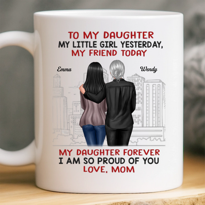 Custom Mug - Personalized Birthday Gifts For Mom, Dad, Daughter, Son - Forever My Hero, Dad