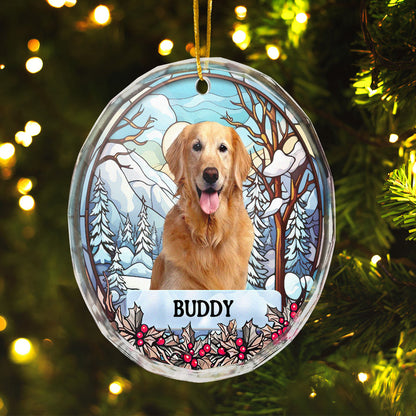 Custom Pet Photo - Personalized Acrylic Ornament - Christmas Gift For Dog Lovers, Pet Lovers, Pet Loss