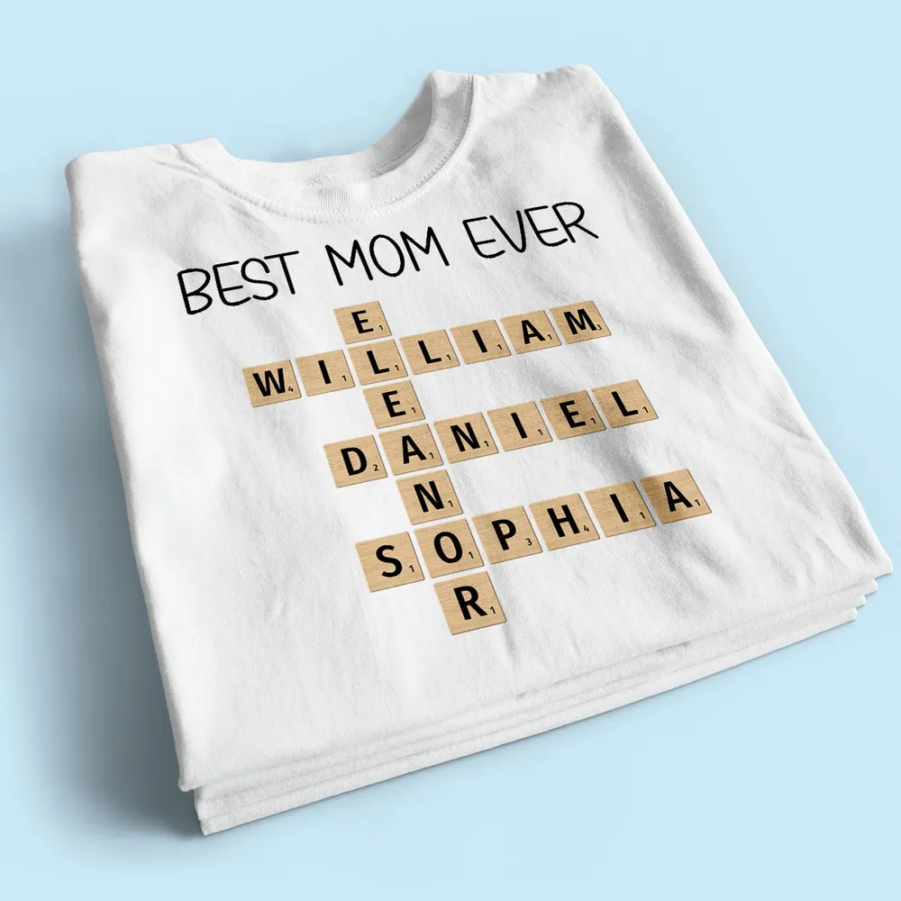 Custom Text Create Your Own Crossword Puzzle Personalized Light Color Shirt