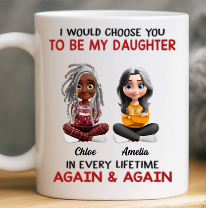 Custom Mug - Personalized Birthday Gifts For Mom, Dad, Daughter - My First Hero, My Forever Friend