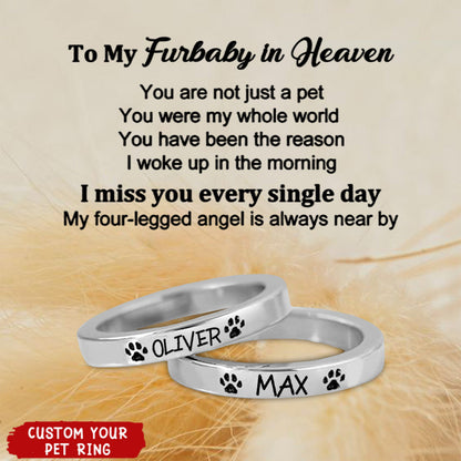 Personalized Pet Name Ring