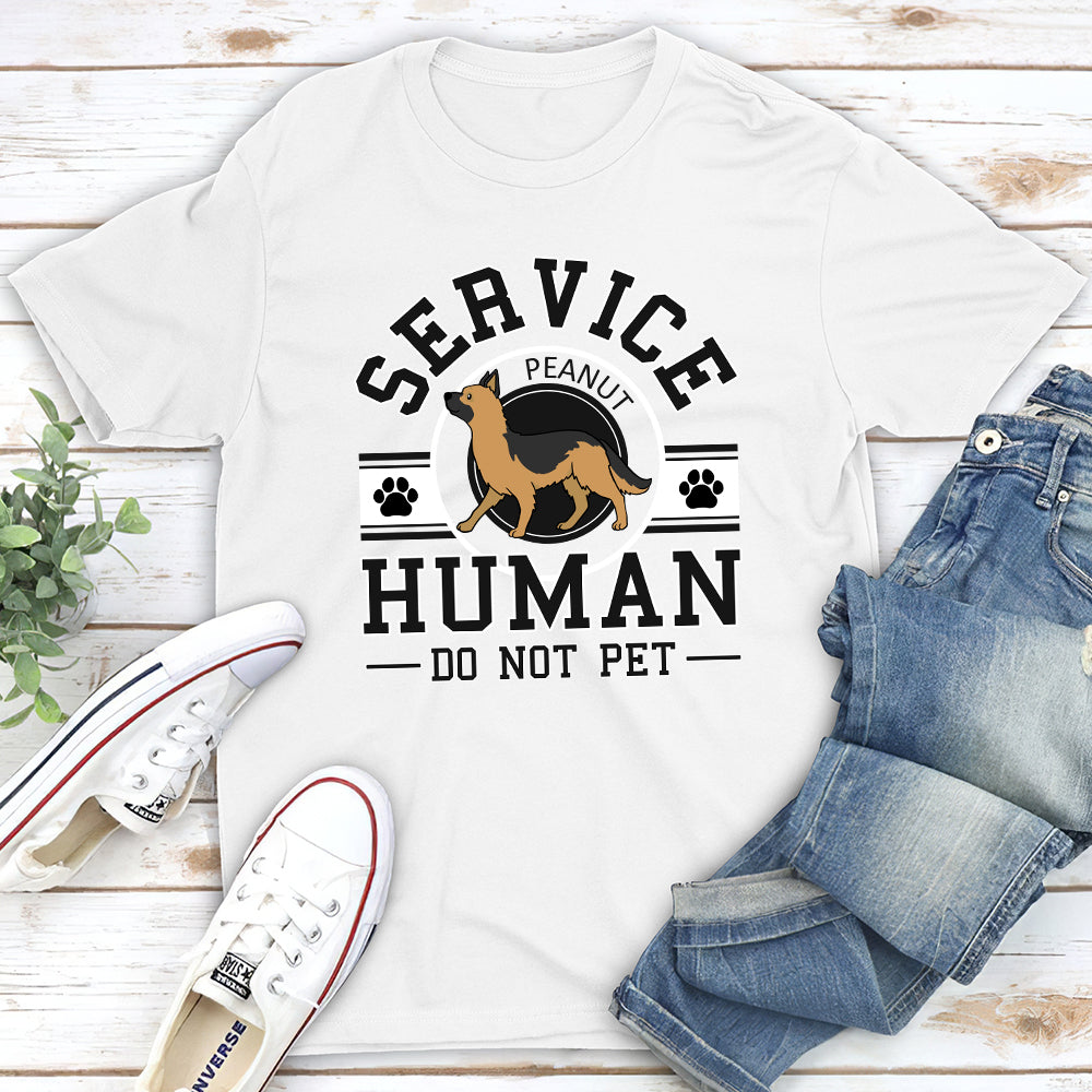 Service Human Logo - Personalized Custom Unisex T-shirt