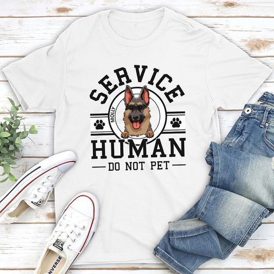 Dog Service Human Logo - Personalized Custom Unisex Shirt