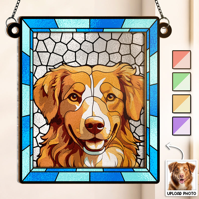 Custom Photo - Personalized Acrylic Window Suncatcher - Gift For Family, Couple, Pet Lovers