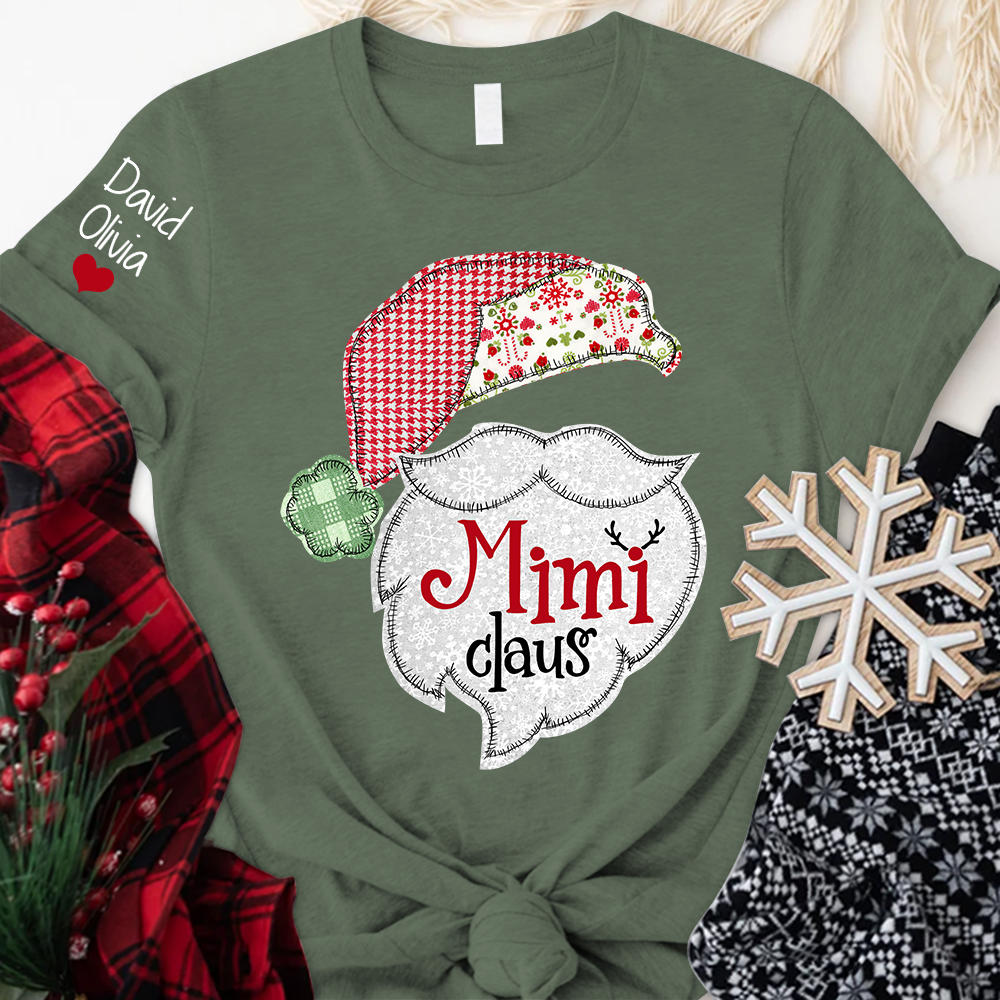 Mimi Claus Christmas With Grandkids T-Shirt