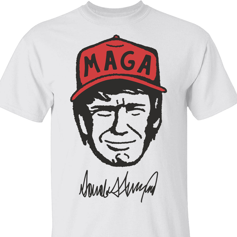 Trump MAGA Hat Cartoon Shirt, Trump MAGA Sweatshirt, Republican Sweater T1588 - GOP