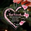 Best Friends Sisters Family Long Distance Coquette Christmas Personalized Acrylic Ornament