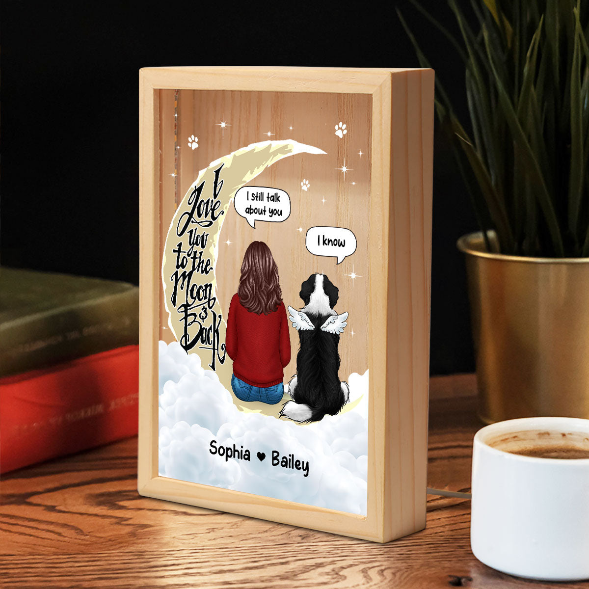 Pet Memorial Personalized Frame Light Box