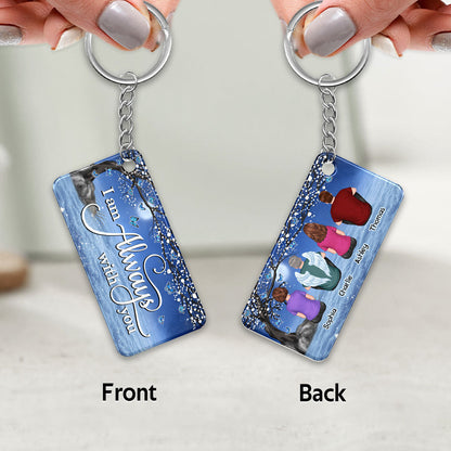 Blossom Tree Night Sky Memorial Family Remembrance Gift Personalized Acrylic Keychain