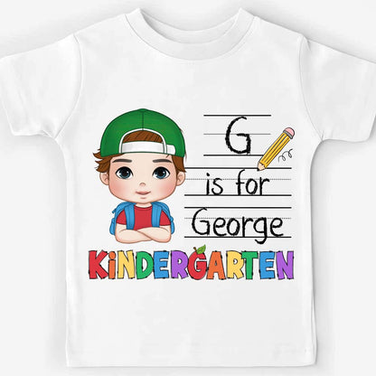 Personalized Gift For Kids Alphabet Back To School Kid T Shirt - Kid Hoodie - Kid Sweatshirt 34785 Mockup 2