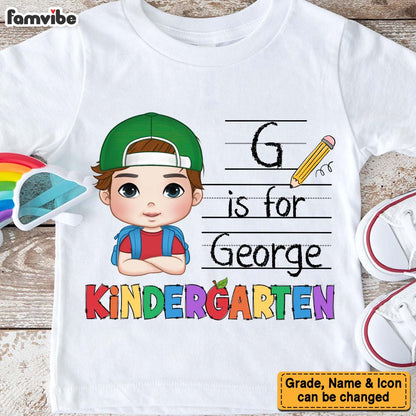 Personalized Gift For Kids Alphabet Back To School Kid T Shirt - Kid Hoodie - Kid Sweatshirt 34785 Mockup 3