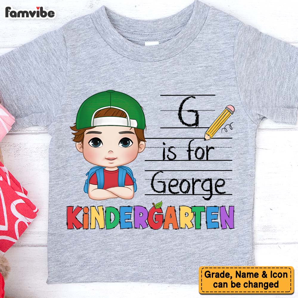 Personalized Gift For Kids Alphabet Back To School Kid T Shirt - Kid Hoodie - Kid Sweatshirt 34785 Mockup Sport Grey