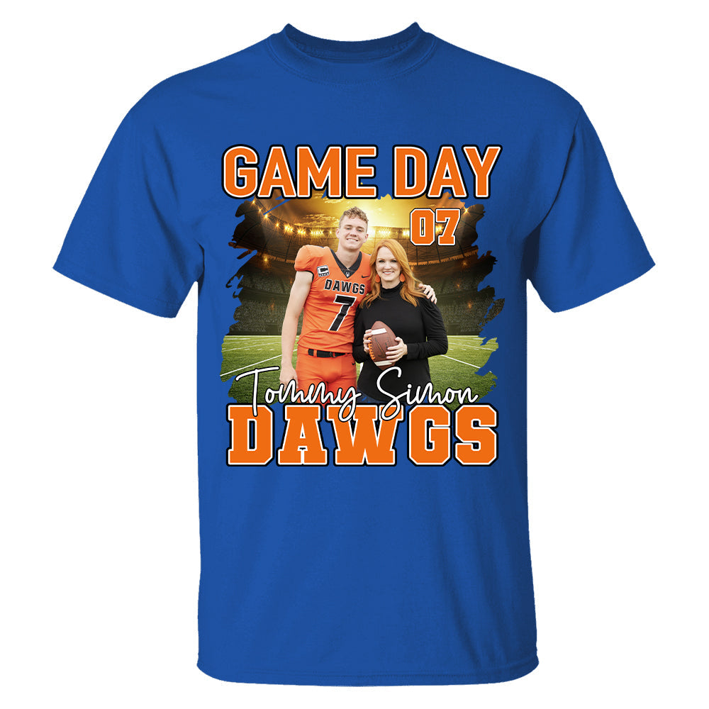 Custom Photo Football Game Day Personalized Shirt Custom Team Name