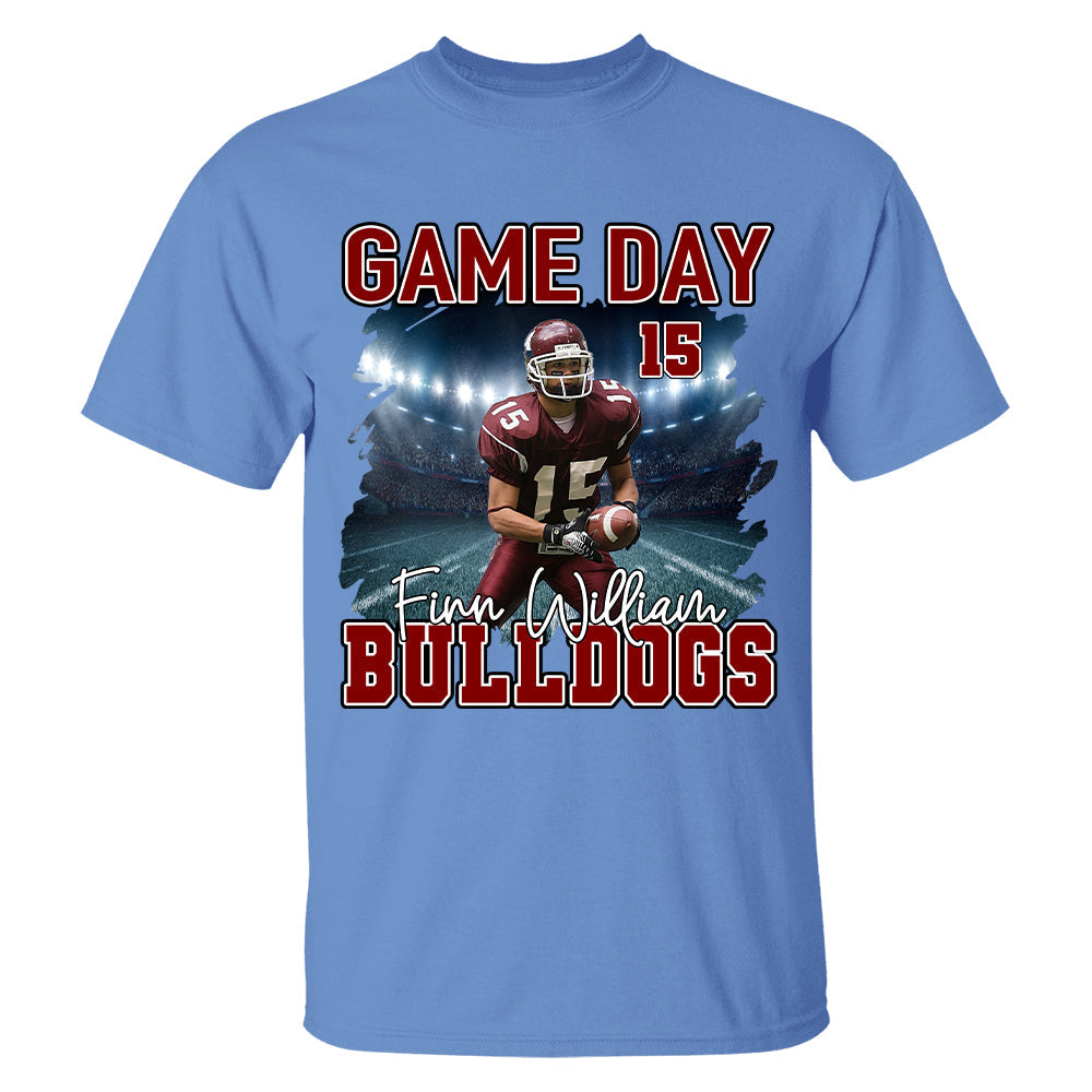 Custom Photo Football Game Day Personalized Shirt Custom Team Name