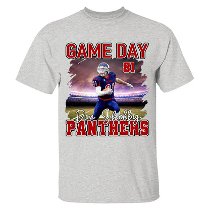 Custom Photo Football Game Day Personalized Shirt Custom Team Name