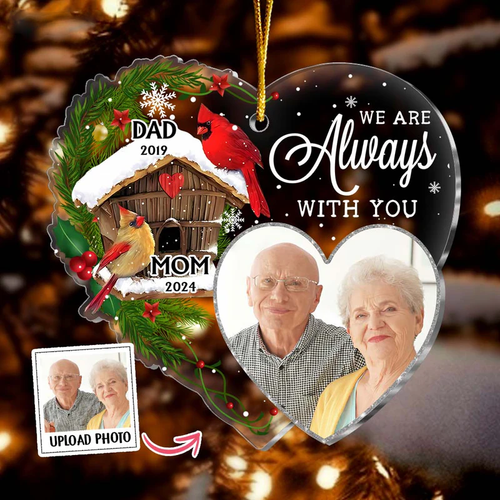 Personalized Memorial Gift Photo I'm Always With You Ornament