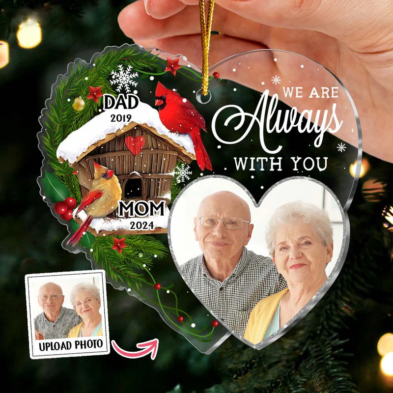 Personalized Memorial Gift Photo I'm Always With You Ornament
