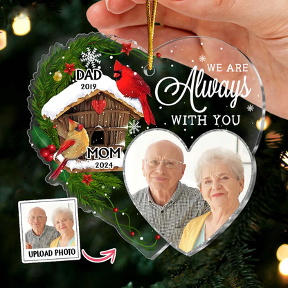 Personalized Memorial Gift Photo I'm Always With You Ornament