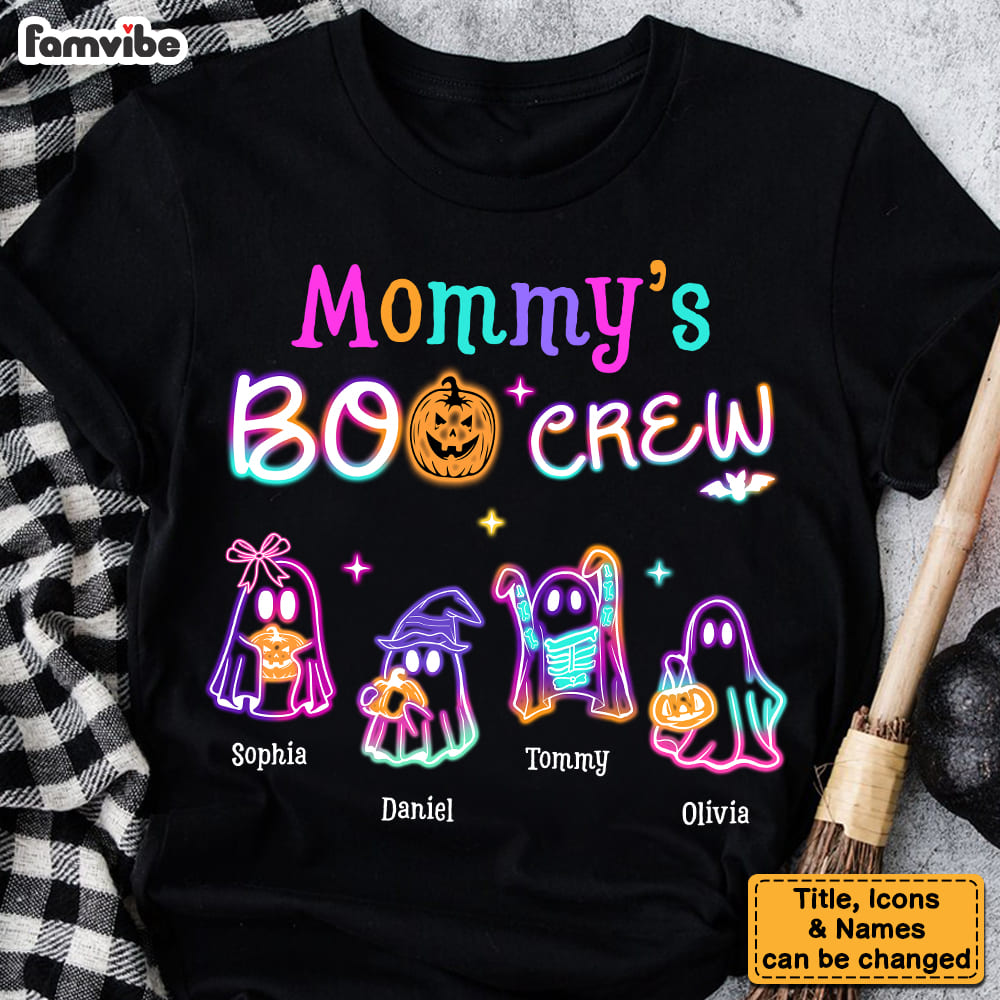 Personalized Halloween Mommy's Boo Crew Shirt Hoodie Sweatshirt 35345 Mockup 2