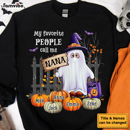 Personalized Gift For Nana Grandma Boo Shirt Hoodie Sweatshirt 35399 Mockup 2