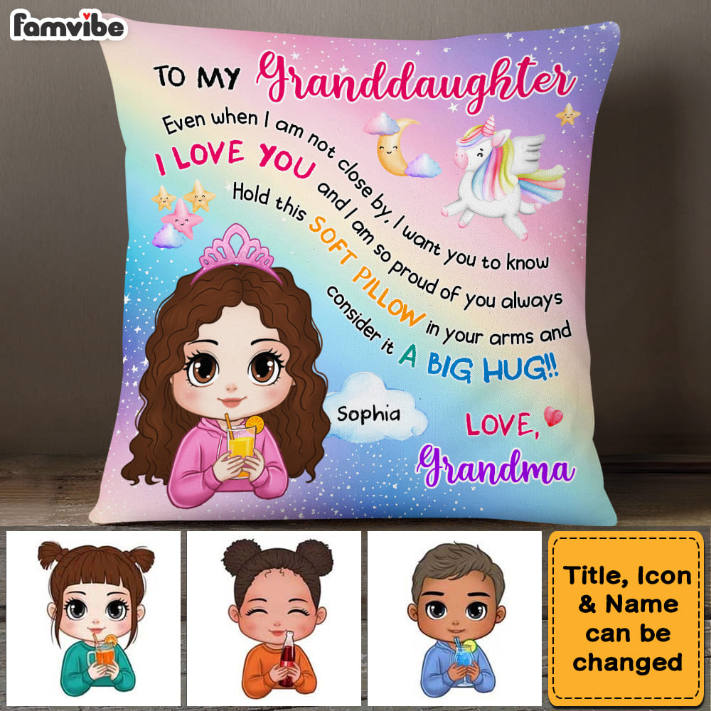 Personalized Granddaughter I Am So Proud Of You Pillow 35926 Mockup 4