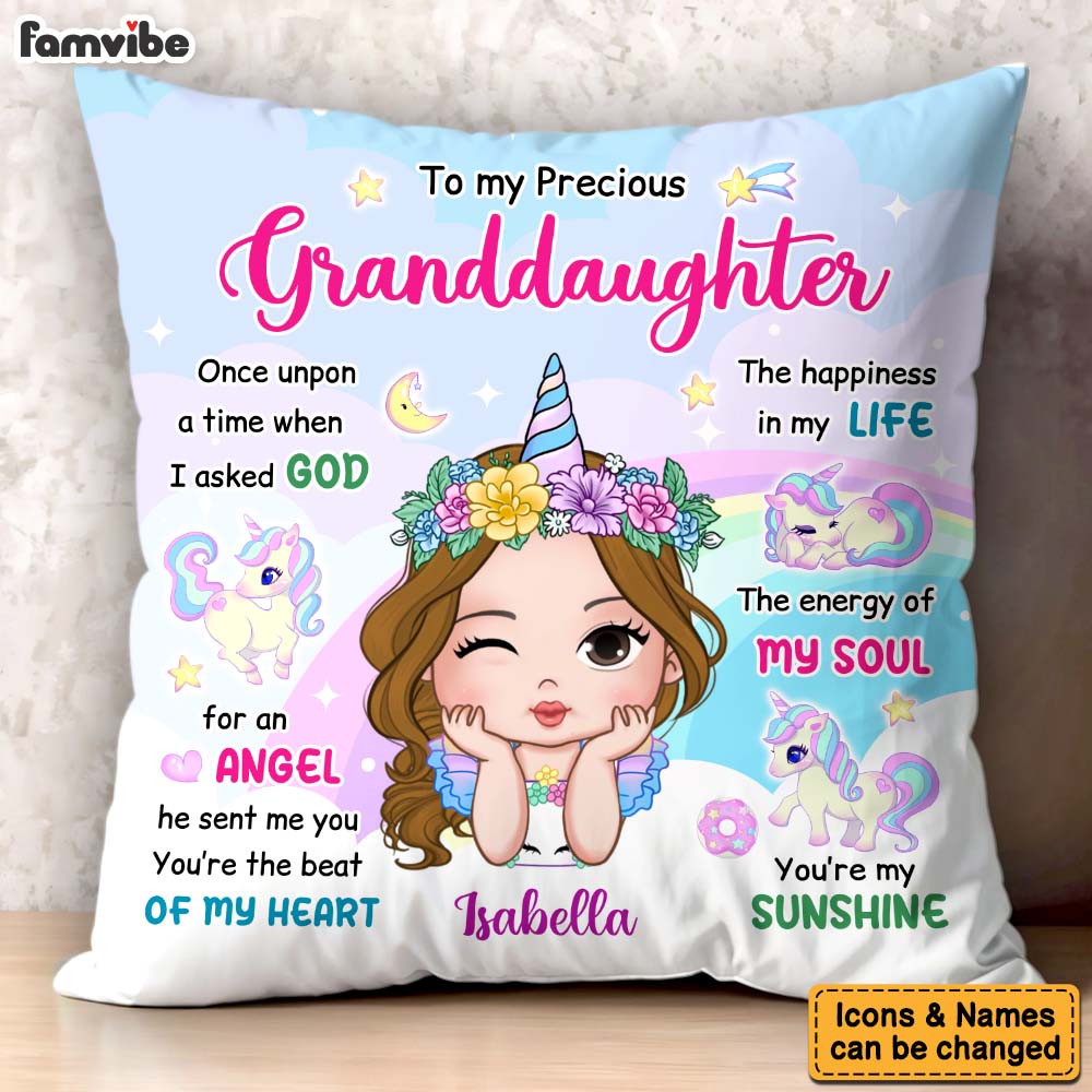 Personalized Gift For Granddaughter You Are My Sunshine Pillow 36465 Mockup 7