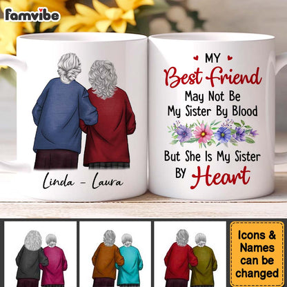 Personalized Sympathy Keepsake Gift For Besties, Friends Sisters By Heart Mug 36565 Mockup 3