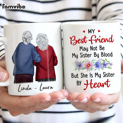 Personalized Sympathy Keepsake Gift For Besties, Friends Sisters By Heart Mug 36565 Mockup 4