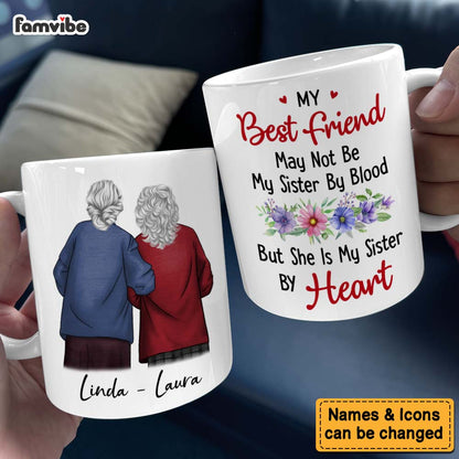 Personalized Sympathy Keepsake Gift For Besties, Friends Sisters By Heart Mug 36565 Mockup 5