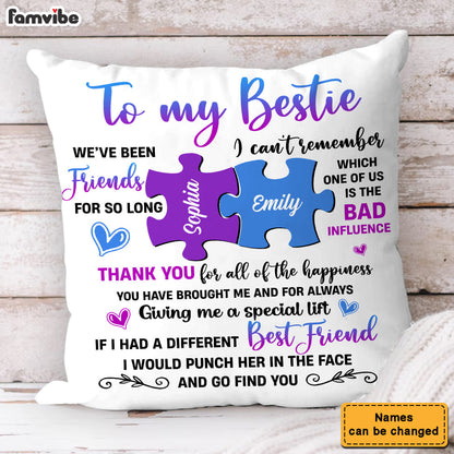 Personalized Birthday Christmas Gift For Friends Puzzle Custom Name Thank You For All Of The Happiness Pillow 36566 Mockup 2