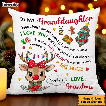 Personalized Grandkids Little Cute Reindeer Pillow 36571 Mockup 2