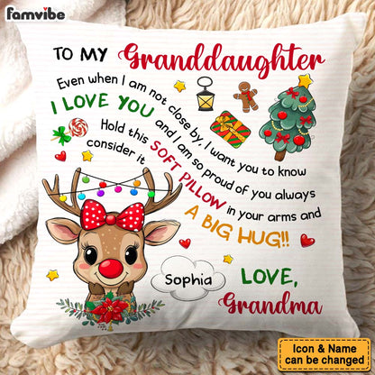 Personalized Grandkids Little Cute Reindeer Pillow 36571 Mockup 6