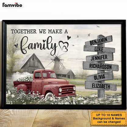 Personalized Gift For Family Farmhouse Old Truck Poster 36611 Mockup 5