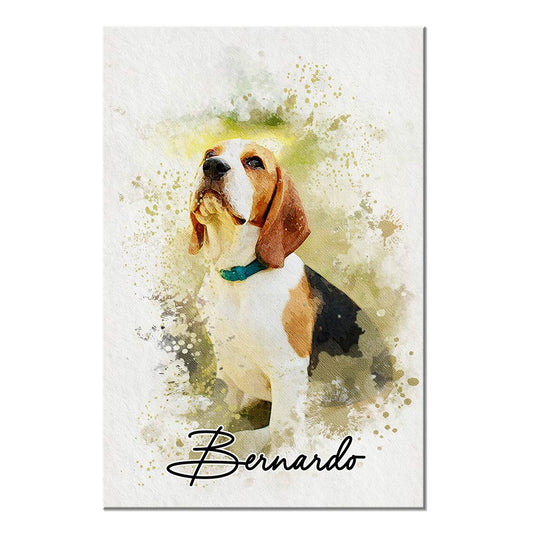 Personalized Watercolor Pet Poster From Photo, Gift For Pet Owners, New Pet Gift, Pet Memorial Gift 36637 Primary Mockup