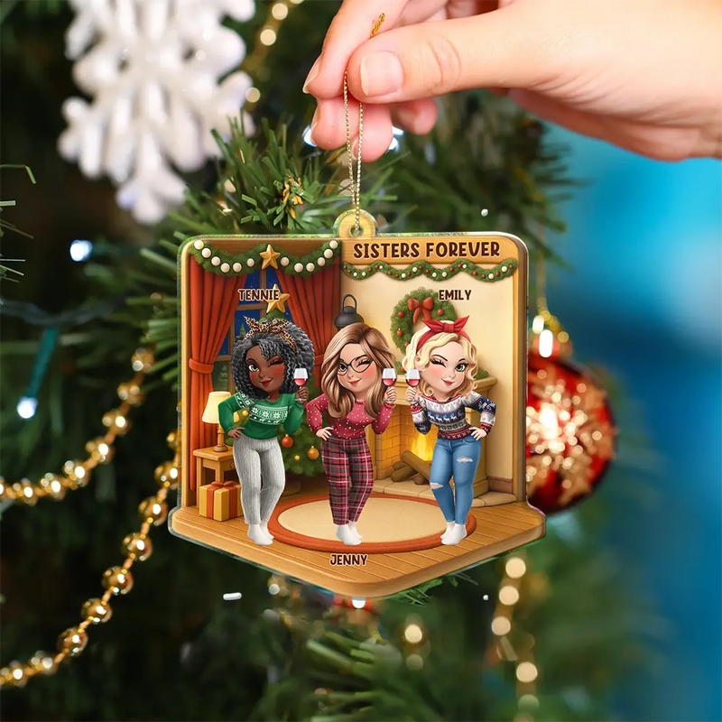 Gia Đình - Hồng Y Mẹ Bố Bà Ông Nội Hồng Y Vòng Tròn Trang Trí