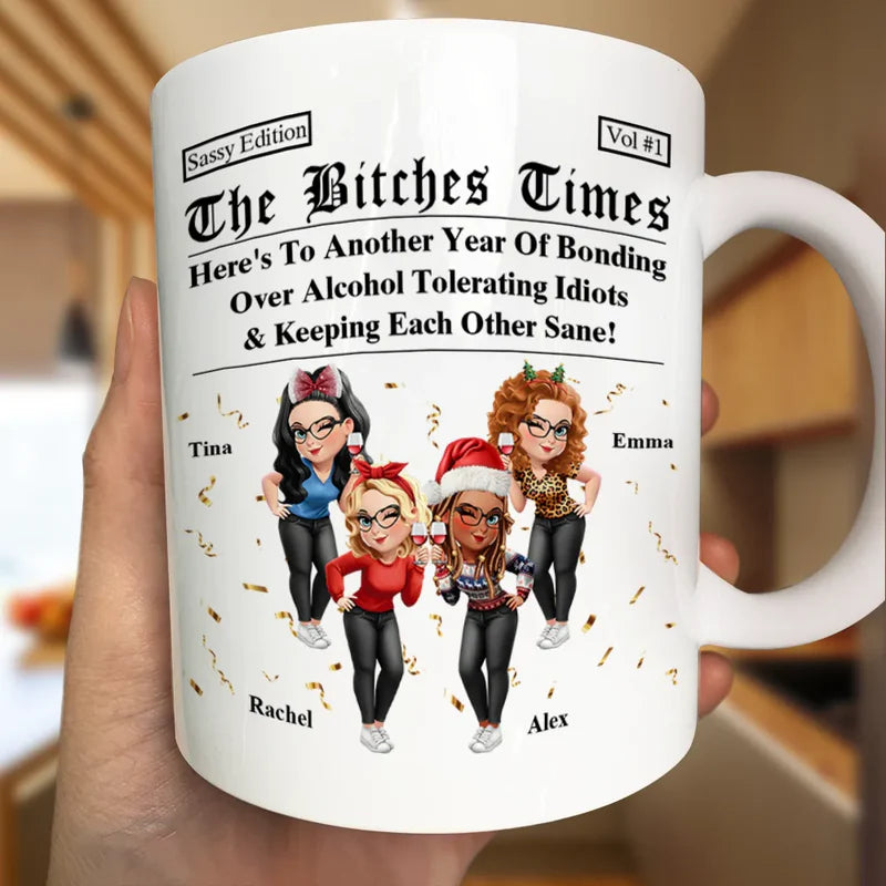 3D Effect Besties Here's To Another Year Of Us - Personalized Mug