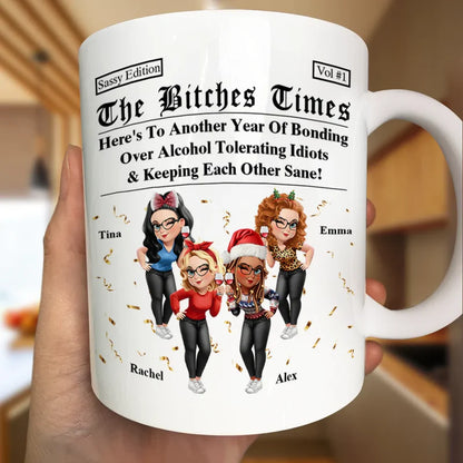 3D Effect Besties Here's To Another Year Of Us - Personalized Mug