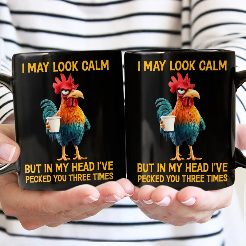 3D Effect Funny Chicken I've Pecked You - Personalized Mug
