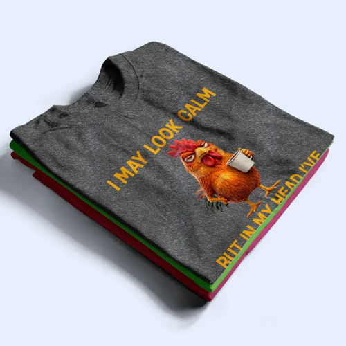 3D Effect Funny Chicken I've Pecked You - Personalized T Shirt